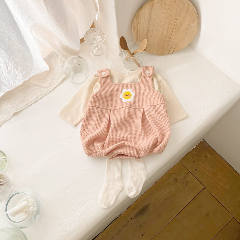 Baby Flower Overall Tee Set