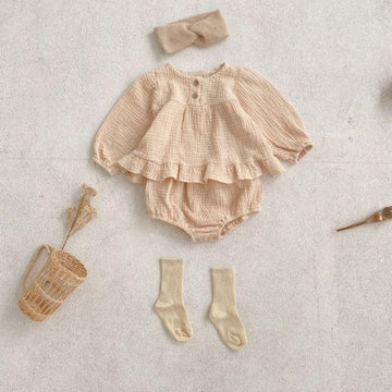 Two Button Blouse Bloomer Set
