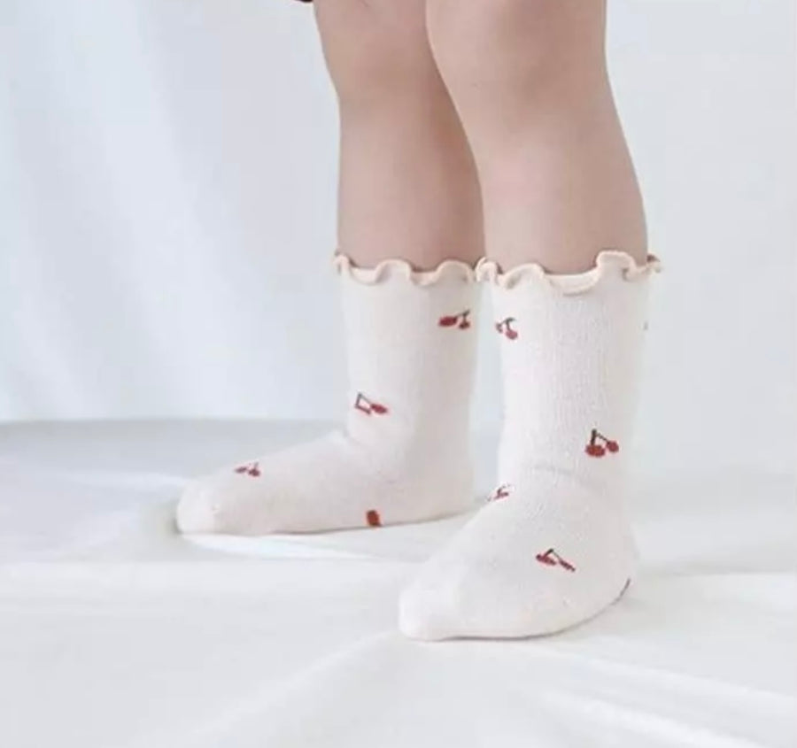 Frill Floral Socks